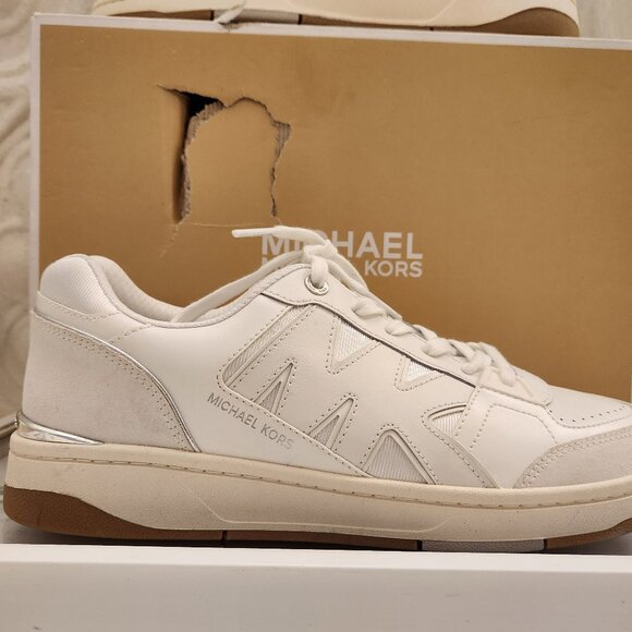 Michael Kors Rebel Sneaker - Women's. Optic white. NIB. Size 11 - Picture 1 of 13